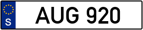Trailer License Plate